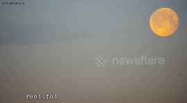 Supermoon at London Heathrow 2