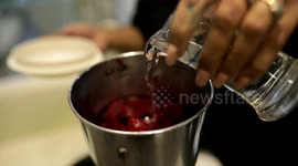 This Indian barber has found an innovative way of  dyeing hair with Beatroot in organic way.