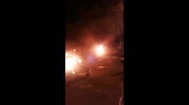 Protestas de medianoche en Catia, Caracas.