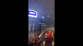 Snow over Piccadilly