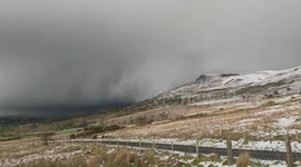 Thundersnow Snow Squall Crossing N. Ireland