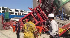 Four workers killed and five injured after crane collapses in Bangkok