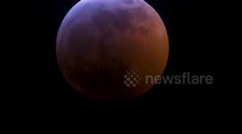 Meteor hits the Super Blood Wolf Moon