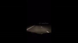 My drive home from work in a thunderstorm... short clip from Dash cam footage. #Thunderstorm