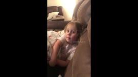 Three-year-old girl says she can't go to bed and the reason is hilarious