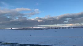 B-737 Max landing at Keflavik Airport