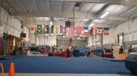 When your daughter's gymnastics routine doesn't go to plan