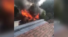 Tumble dryer burns down garage with late husband’s army memorabilia