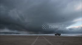 Beach Storm - Time Lapse