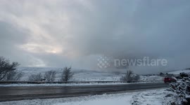 Glenshane Pass Snow & Traffic - Time Lapse