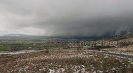Storm Structure on Thundersnow Cell - N. Ireland