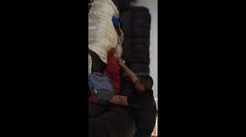 Funny dog refuses to let his owner stop scratching his belly