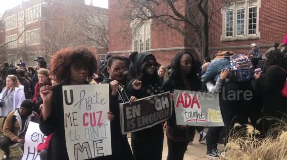 University of Oklahoma students hold anti-racism rally after man spotted in blackface on campus