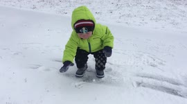 First snowball fight