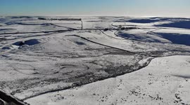 Drone, Derbyshire Snow, Castleton, 65 seconds, 4K