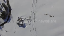 VISTA AEREA CAMINO VALL INCLES ANDORRA NEVADO