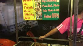 Eating Scorpion in Cambodia