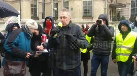 Anti-Turkey protest.outside BBC broadcasting house, London, UK
