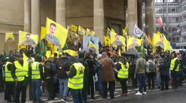 Rise up Rojava protest against Turkey, London, UK