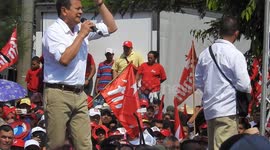 El Salvador: closure of the electoral campaign of the candidate for the presidency by the FMLN, Hugo Martínez