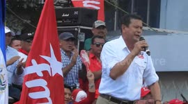 El Salvador: closure of the electoral campaign of the candidate for the presidency by the FMLN, Hugo Martínez