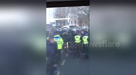 Millwall, Everton fans clash in 'shocking' football violence