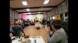 Robbie Burns Day piping in the haggis Langley Canada