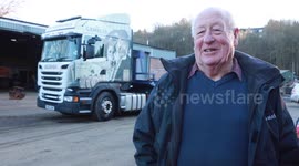 An 83-year-old great-granddad crowned the world's oldest HGV driver