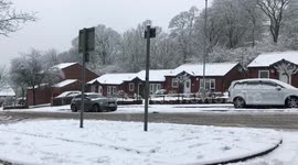 Rochdale snow slow motion
