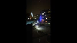 Snowing in Sofia