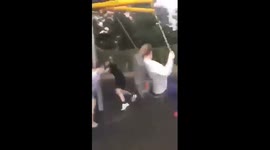 Man falls off swing