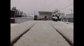 Snowing time lapse January 29, 2019