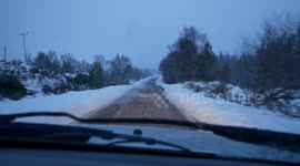 Snow causes transport disruption across Scotland as arctic blast hits parts of UK