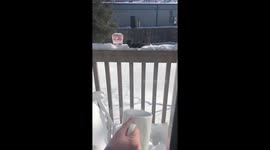 Naperville IL Boiling water turns to snow instantly