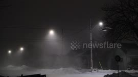 Snow squalls and extreme cold alert