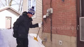Polar vortex causing boiling water to turn into SNOW instantly