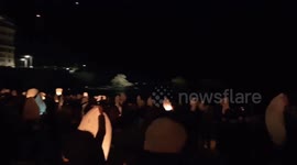 lâcher de lanternes célestes à Biarritz - janvier 2019