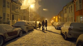 Brighton residents have fun in the snow as wintry conditions continue