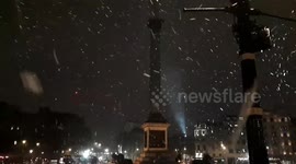 Snow in Trafalgar Square