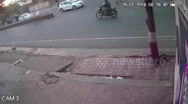 Speeding car sends school girls flying off the road, one killed