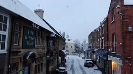 Picture perfect winter scene in Dursley in Gloucestershire