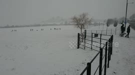 Snow blankets Salisbury as temperatures plunge