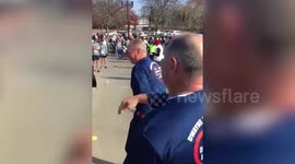 US grandfather completes marathon where he collapsed the previous year