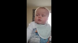 Baby is definitely not falling asleep