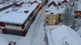 Exclusive Gloucestershire Town Under Snow