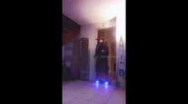 Rock star is born on hoverboard