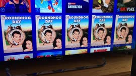 Groundhog Day joke on Sky menu