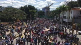 Venezuelans take to the streets asking for support from the European Union, 2 Febrary
