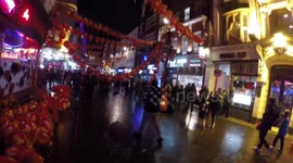 Chinesse New Year Preparations in Chinatown in London