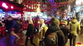 Chinesse New Year Preparations in Chinatown in London